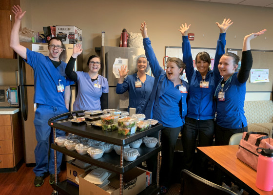 Image: Michael MacKelvie's group, Feed the Fearless, is raising money to purchase meals from local restaurants to donate to health care workers in Oregon and Washington.