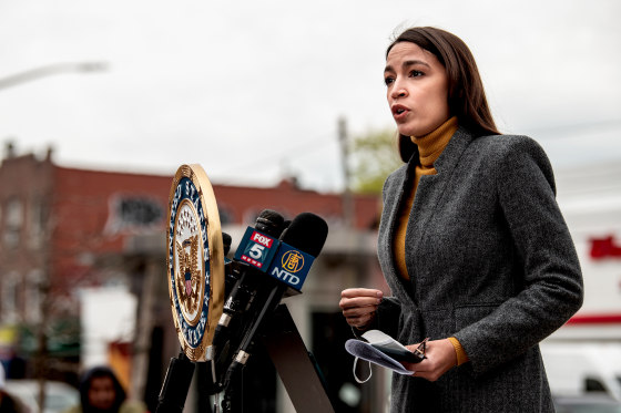 Ocasio Cortez House progressives criticize interim coronavirus bill