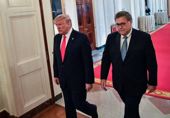 Image: Donald Trump, William Barr