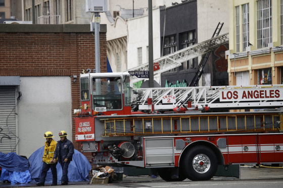 Four firefighters remain in hospital after Los Angeles explosion