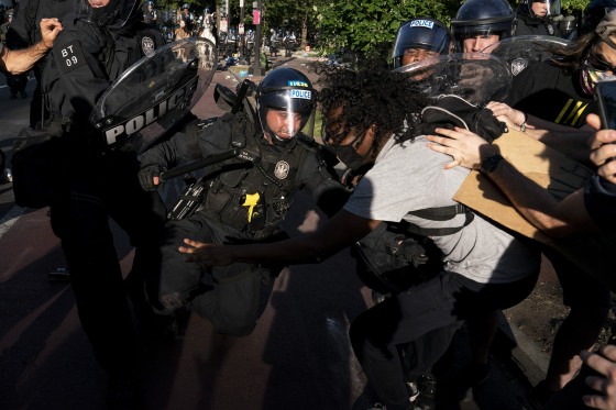 Image: Protesters Demonstrate In D.C. Against Death Of George Floyd By Police Officer In Minneapolis