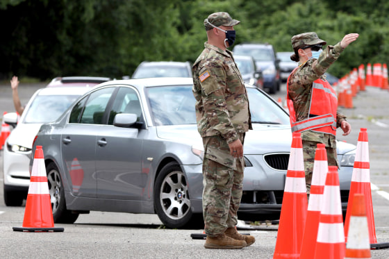 Image: Coronavirus Testing Site Opens At Six Flags In Maryland