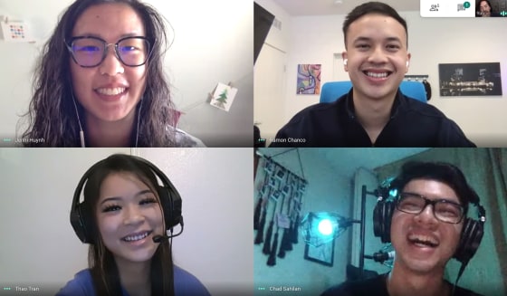 Jenni Huynh, Ramon Chanco, Thao Tran and Chad Dominic Sahilan organized Fresh Off the Vote, a virtual music festival to get young AAPIs to vote ahead of November's elections.