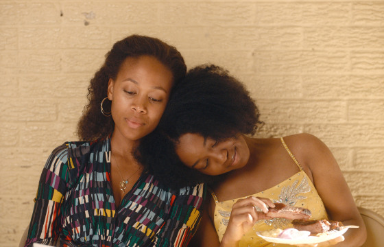 Nicole Beharie, left, and Alexis Chikaeze in "Miss Juneteenth."