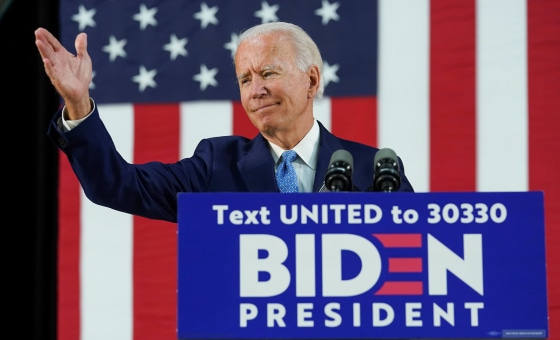 Image: Democratic U.S. presidential candidate Biden speaks at campaign event in Wilmington, Delaware
