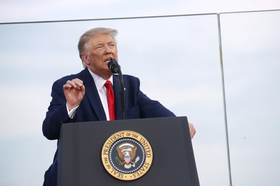 Image: President Donald Trump speaks during a \"Salute to America\" event on the South Lawn of the White House, Saturday, July 4, 2020.