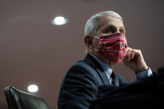 Image: Anthony Fauci during a hearing on Capitol Hill