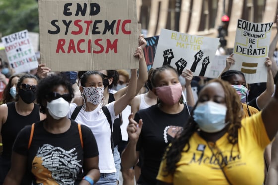 Image: Demonstrators mark Juneteenth in Chicago on June 19, 2020.