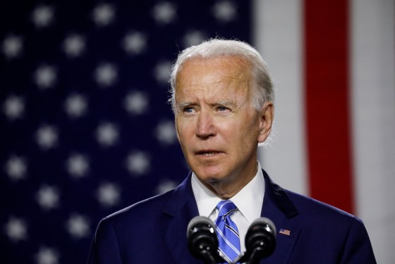 Image: Democratic presidential candidate Biden holds campaign event in Wilmington, Delaware