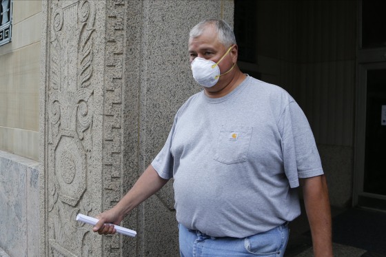 Ohio House Speaker Larry Householder leaves the Federal Courthouse after he was arrested in a $60 million federal bribery probe in Columbus on July 21, 2020.
