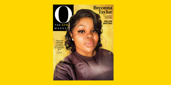 The September 2020 Cover of O, The Oprah Magazine pays tribute to Breonna Taylor.