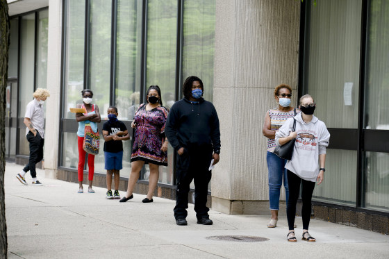 Image: Michigan Voters Visit The Polls For State's Primary Election