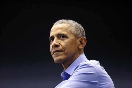 Former President Barack Obama Holds Campaign Rally For Indiana Senator Joe Donnelly
