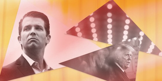 Image: Donald Trump Jr and President Donald Trump