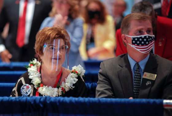 Image: U.S. President Donald Trump makes an appearance at the Republican National Convention in Charlotte