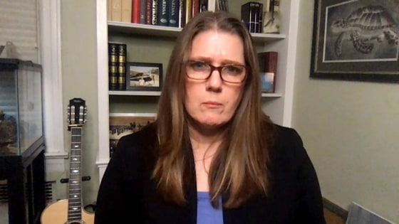 Mary Trump speaks on MSNBC on Thursday.