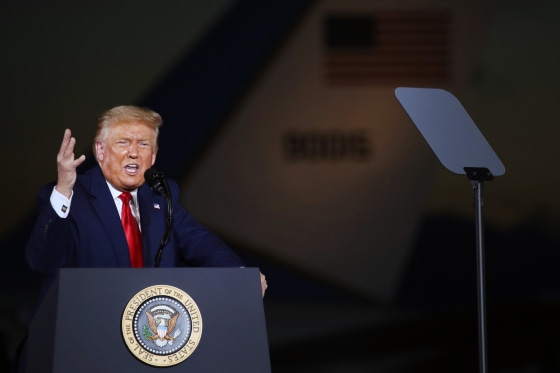 Image: President Trump Holds Campaign Rally In New Hampshire