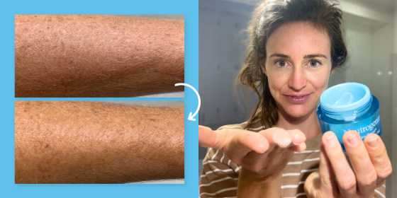 woman showcasing neutrogena water gel