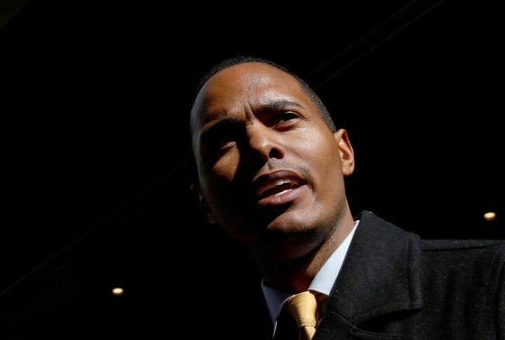 Image: Ritchie Torres during a news conference in New York