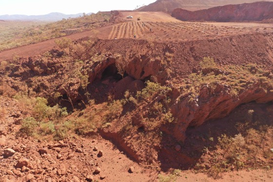 Image: Juukan Gorge in Western Australia, one of the earliest known sites occupied by Aboriginals in Australia.