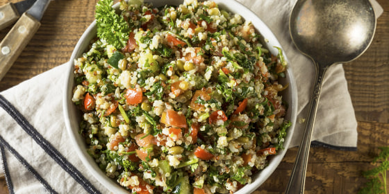 Healthy Organic Quinoa Tabouli Salad