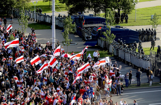 Image: FILE PHOTO: Opposition demonstration to protest against presidential election results in Minsk