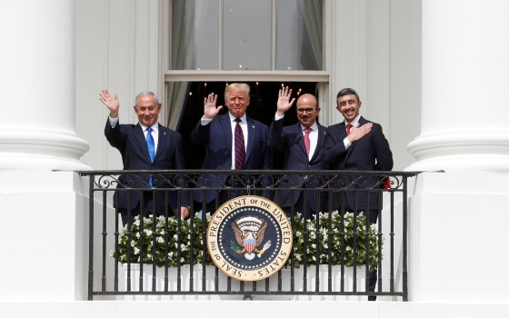 Image: U.S. President Trump hosts leaders for Abraham Accords signing ceremony at the White House in Washington