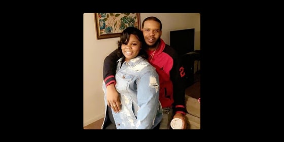 Breonna Taylor with her boyfriend, Kenneth Walker. Taylor died in a police raid as Walker tried to defend their home.