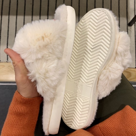 These fleece slippers are perfect for fall and just 22