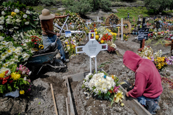 Image: MEXICO-HEALTH-VIRUS-CEMETERY