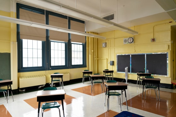 Image: FILE PHOTO: Mayor de Blasio and Chancellor Carranza tour New Bridges Elementary School ahead of schools reopening