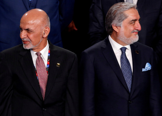Image: Ashraf Ghani and Abdullah Abdullah