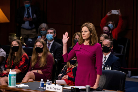 Image: U.S. Senate holds confirmation hearing for Barrett to be Supreme Court justice in Washington