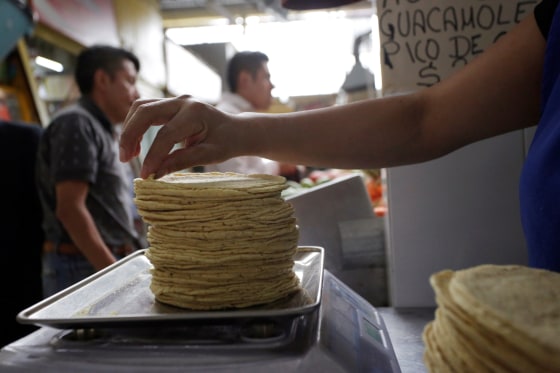 Image: tortilla factory in Mexico City