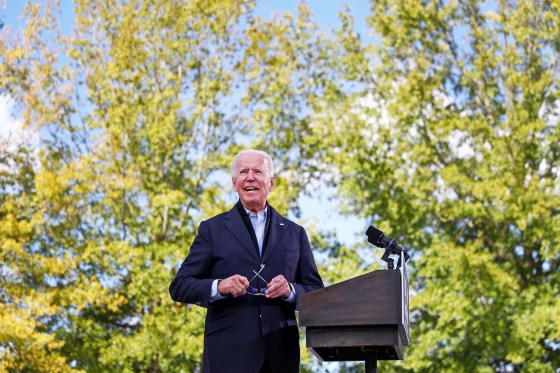 Image: Democratic presidential candidate Joe Biden campaigns in North Carolina