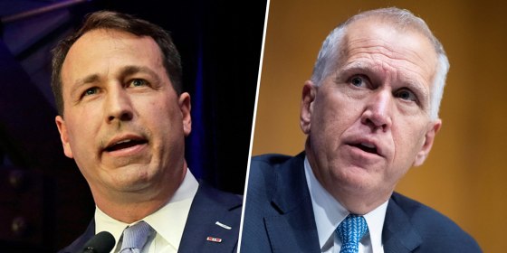 Image: Cal Cunningham, Thom Tillis