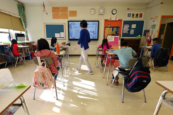 Image: New York City School Children Return To In-Person Classes