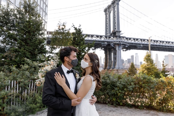 Image: Bride and groom Kristina and Ramon Tafuri-Taylor