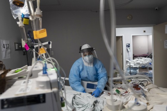 Image: Houston Hospital Continues To Deal With Spike In Covid Cases