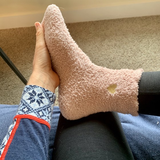 fuzzy ankle socks with grips