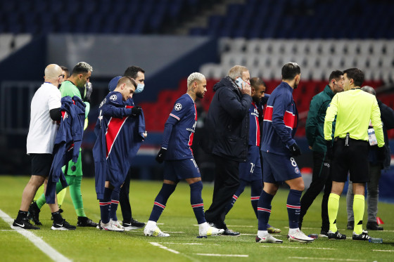 Soccer players walk out of match in Paris after referee accused of ...