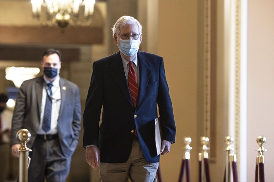 Image: Lawmakers Continue Work On Coronavirus Relief Deal And Omnibus Spending Package