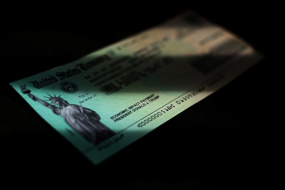 Image: President Donald Trump's name appears on the coronavirus economic assistance checks that were sent to citizens across the country.