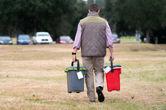 Image: Georgia Gov. Kemp Visits Chatham County Health Department As First COVID Vaccinations Are Administered