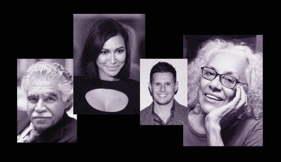 Rudolfo Anaya, Naya Rivera, Silvio Horta and Miriam Jimenez Roman.