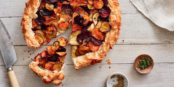 Winter Root Vegetable Cheese Tart Recipe