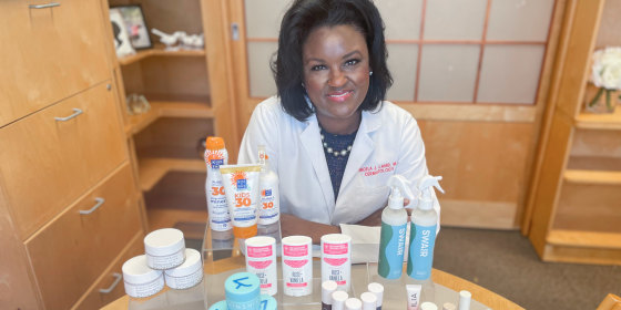 Dr. Angela Lamb sharing her clean beauty product picks