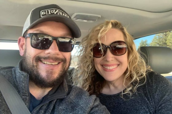 Cecily Steinmetz with Jason Collier.