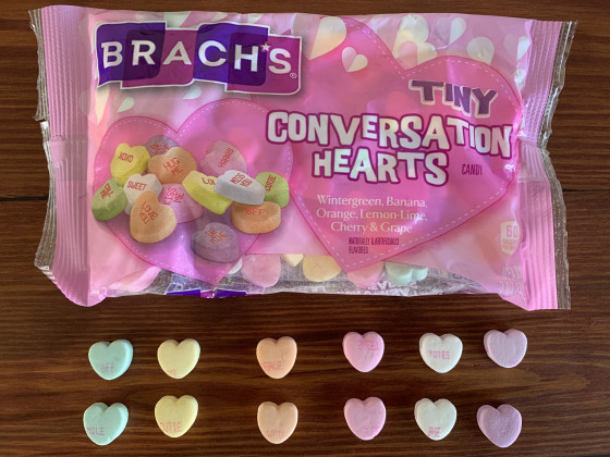 Brach's Tiny Conversation Hearts, Wintergreen, Banana, Conversation Hearts  