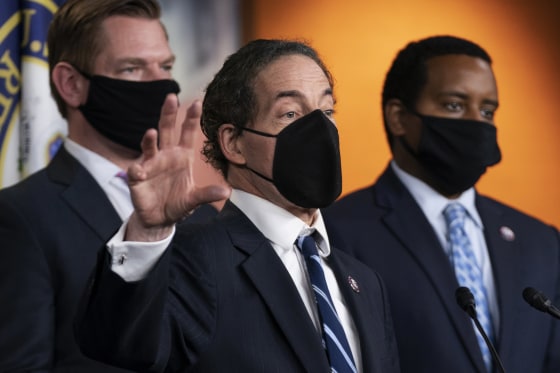 Image: Jamie Raskin, Joe Neguse, Eric Swalwell